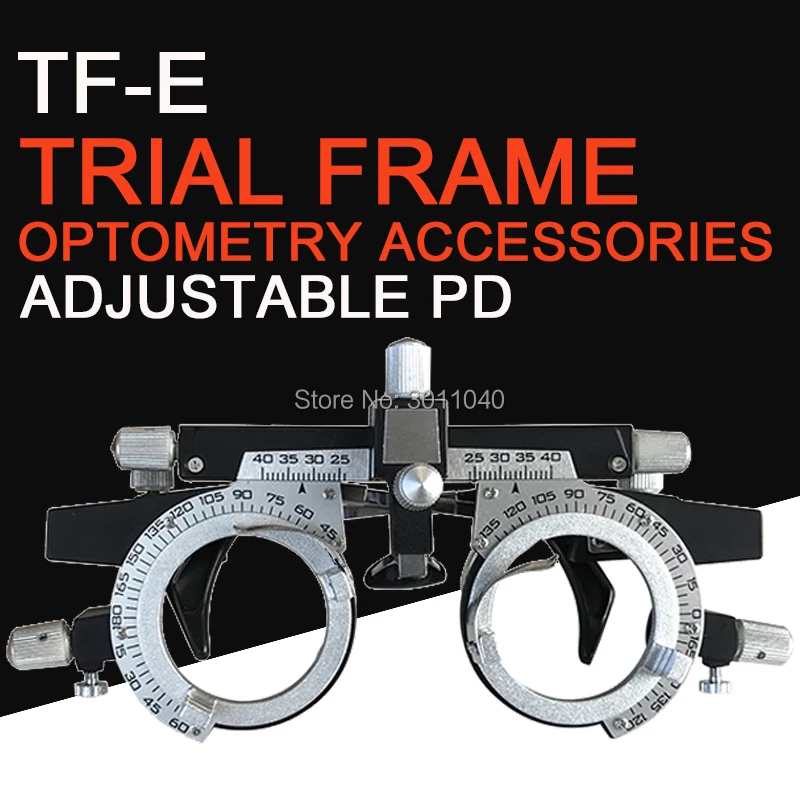 

Adjustable Ultra Optical Trial Lens Frame Eye Test Glasses Optometry 48-80mm Ultralight aluminumalloy test frame