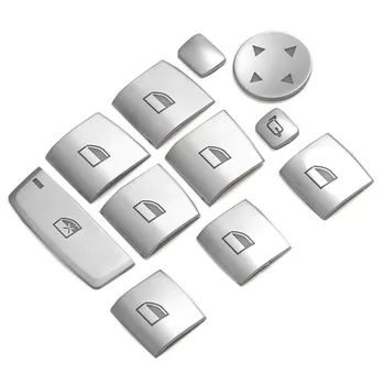 

Door Window Switch Lifter Buttons Covers Trim Interior Stickers For Bmw 5 Series F10 F18 525 528 11-17