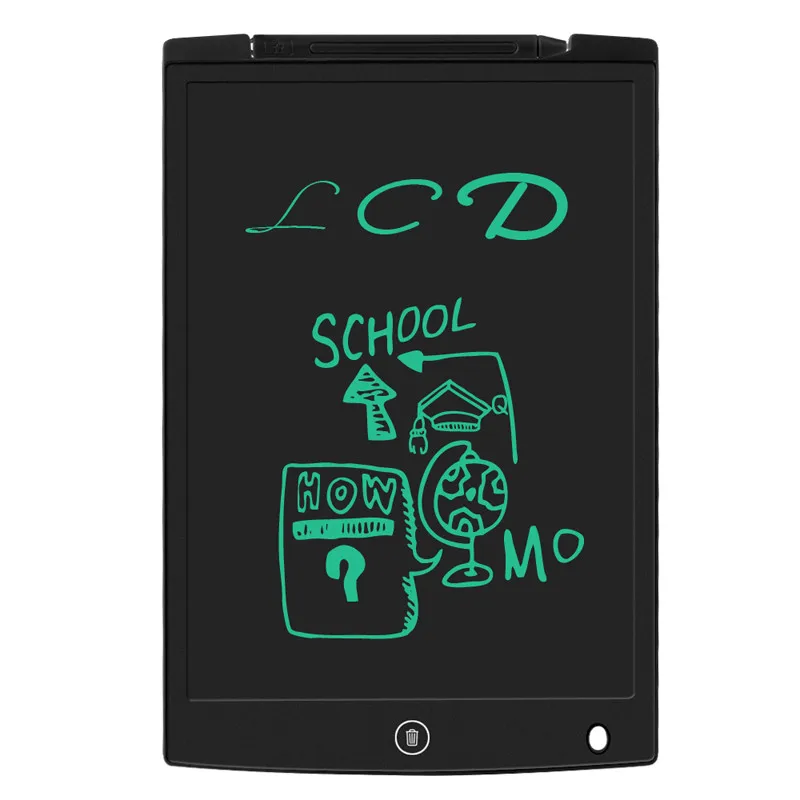 Черный Sunany 12''Writing Tablet доски для записей для детей и взрослых lcd цифровой рисунок портативные ультра-тонкие подушечки для рукописного ввода - Цвет: Черный