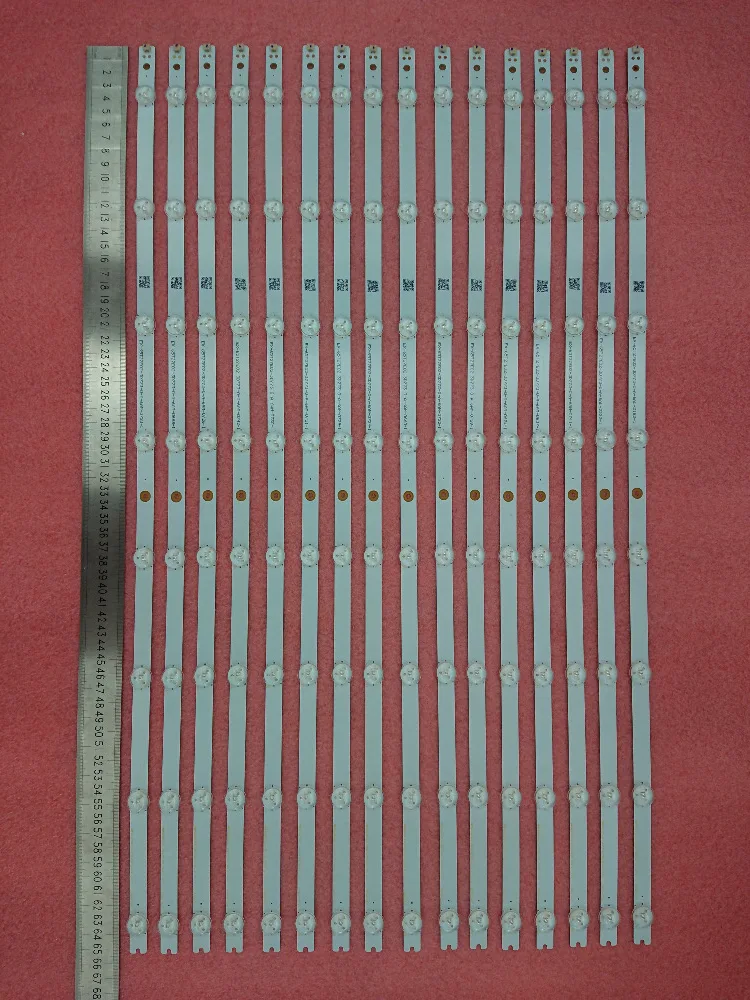 Новинка 16 шт./компл. 8LED 653 мм Светодиодная подсветка полоса D65U-D2 D65-D2 LB65018 V0_01 | Лампы