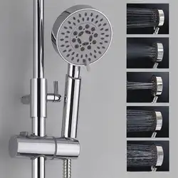 Пять-функции брызг воды Booster ручной Душ сопла Engineering Аксессуары для ванной комнаты отель/Ванная комната