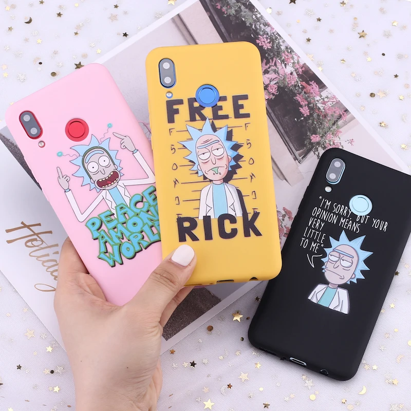 

For Samsung S8 S9 S10 S10e Plus Note 8 9 10 A7 A8 Rick and Morty Memes Fan Cartoon Candy Silicone Phone Case Capa Fundas Coque