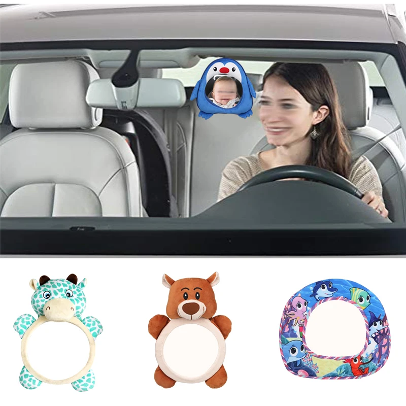 Observing Baby Rearview Mirror Cute Style Car Child Safety Surveillance Mirror Reverse