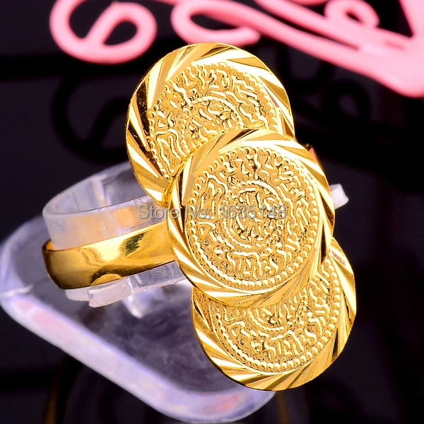 gold coin ring design