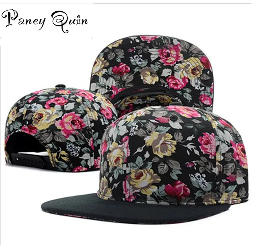 wholesale baseball caps font b hat b font women men flower snapback font b hats b