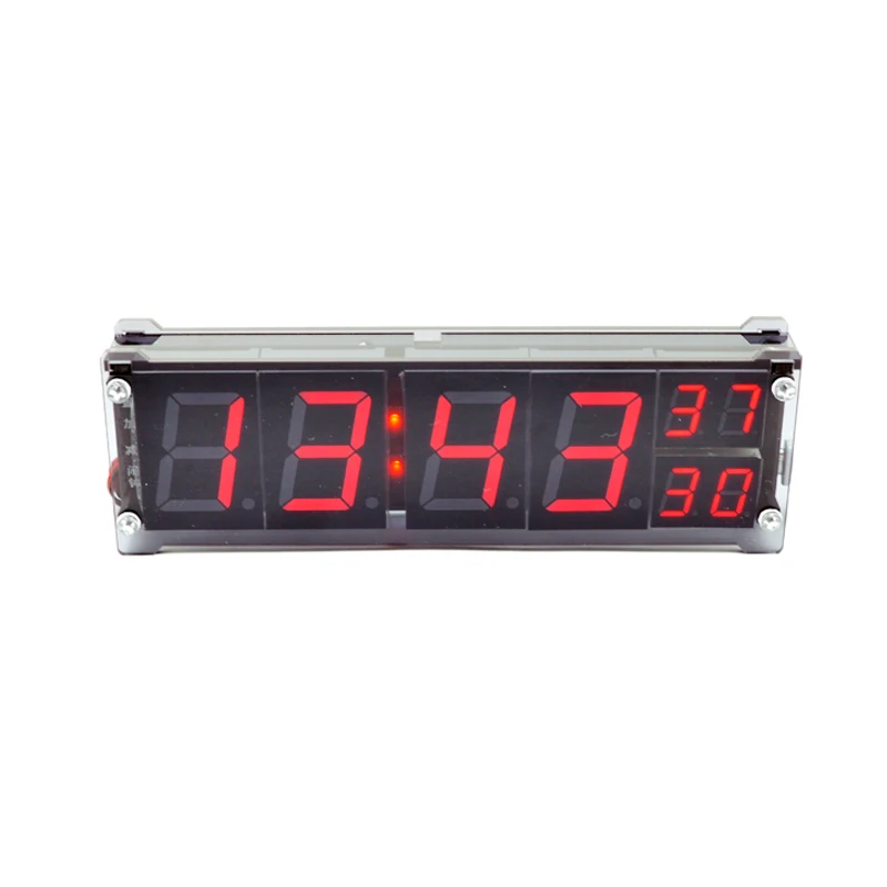 

Simple Vehicle Clock Thermometers 1.2inch Red Led Digital Tube LED Luminous Character Micro USB Clock