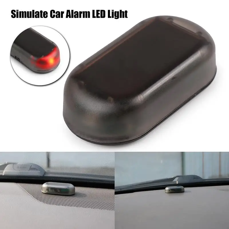 

12V Car Fake Security Light Solar Powered Simulated Dummy Alarm Wireless Warning Anti-Theft Caution Lamp LED Flashing Imitation
