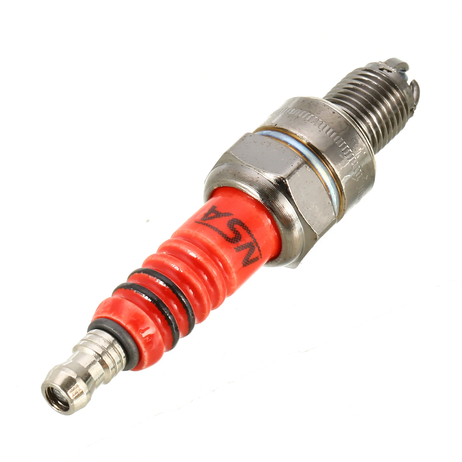 Mayitr 1pc High Performance A7TC Spark Plug Three-Electrode Spark Plug Universal Replacement For 50cc-150cc ATV Motorcycle