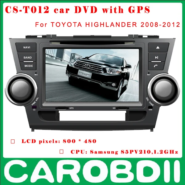 Android Car DVD TOYOTA HIGHLANDER With TV/3G/GPS/Wifi Hotspot For