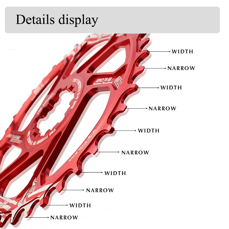 SNAIL GXP Bike Chainring MTB 34T 36T 38T 40T Narrow Wide Chain Ring Mountain Road Bicycle Wide Fit GXP XX1 X9 XO X01 Crankset