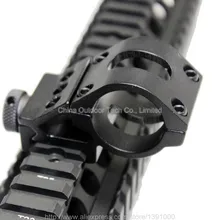 QD быстрого выпуска фонарик крепление кольцо фонарика Вивера стороны света лазерная 25,4 мм диаметр 20 мм Железнодорожный 45 градусов Rail крепление