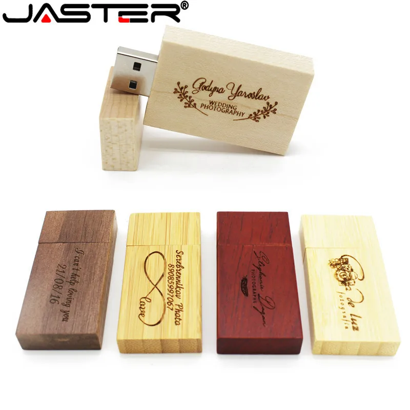 JASTER (более 5 шт бесплатный логотип) деревянная usb флешка Флешка 4 ГБ 8 ГБ 16 ГБ 32 ГБ карта памяти подарки для фотосъемки