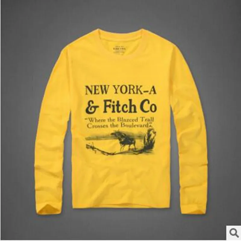 

YiRuiSen brand new dress long-sleeve T-shirt man 2017 Indian fashion T-shirt 100% cotton spring men T-shirt s - 3xl