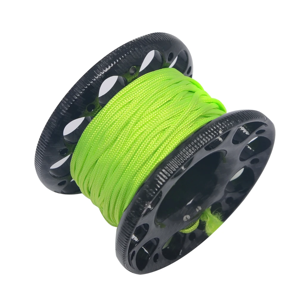 Mcoplus 12m Aluminum Diving Spool Rope Finger Reel for Attaching Dive