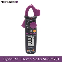 Nicetymeter, ST-CM901, цифровой, AC DC, токоизмерительный прибор, измеритель сопротивления емкости, темература, мини-токоизмерительный прибор, большая челюсть