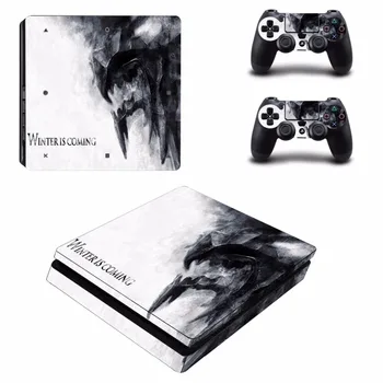 

Winter is Coming PS4 Slim Skin Sticker For Sony PlayStation 4 Console and 2 Controllers PS4 Slim Skins Sticker Decal