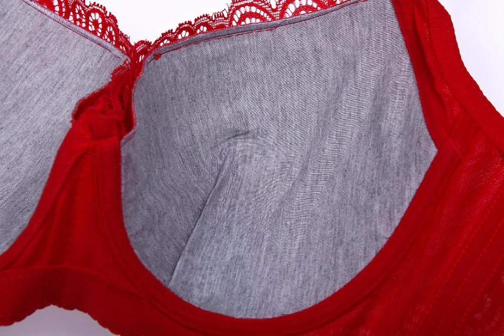 new style sexy 3/4 cup lace push up bra large size sexy plump women underwear thin cup bra for women lingerie modis bralette