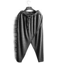 In the summer of thin elastic loose big yards Men's shorts 7 minutes of pants haroun pants sweatpants slacks athletic pants In the summer of thin elastic loose big yards Men's shorts 7 minutes of pants haroun pants sweatpants slacks athletic pants