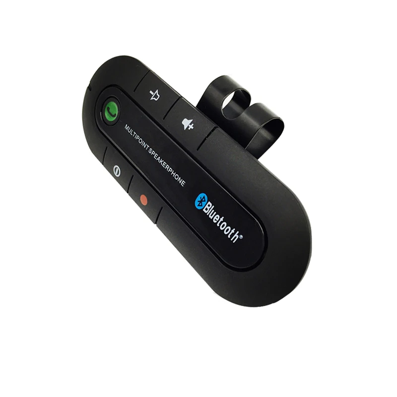 새로운 무선 핸즈프리 블루투스 자동차 키트 태양 클립 바이저 쉴드 블루투스 어댑터 cars 블루투스 수신기 및 송신기