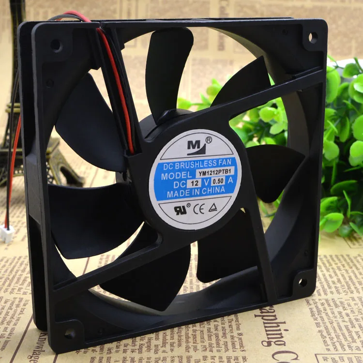 Бесплатная доставка. YM1212PTB1 12025 12 v 0 50 A см двойные шарикоподшипники Охлаждающие