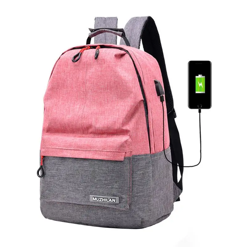 

High Quality College Student Backpack for Men Women Boys Girls Bookbag with USB Charging Port Bagpack Schoolbag for Laptop