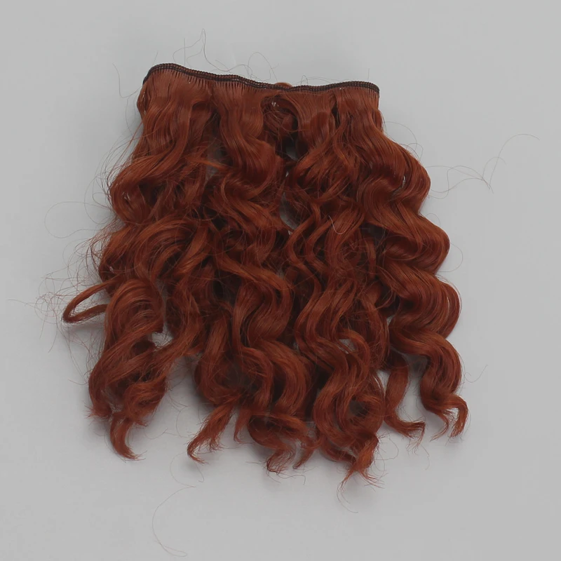 Bjd парик аксессуары 1 шт 15*100 см кукла волос для 1/3 1/4 1/6 1/12 натуральный Цвет вьющиеся кукольные волосы парик "сделай сам"
