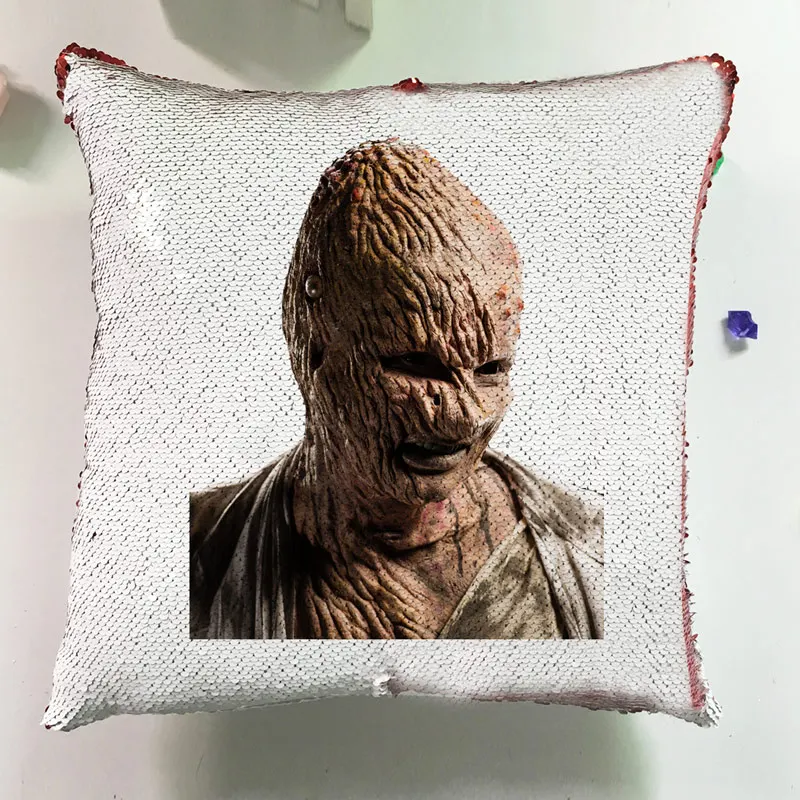 Fashion Movie Cushions Home Decor Couch Pillows Reversible Sequin Pillowcase Glitter Seat Horror Cushion Cover Sofa J050 (4)