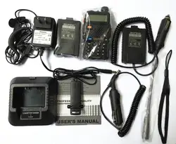 Baofeng UV-5R Двухканальные рации vhf/uhf136-174 и 400-520 мГц + Батарея выпрямитель + автомобиля Зарядное устройство Кабель удобно Охота радио приемник