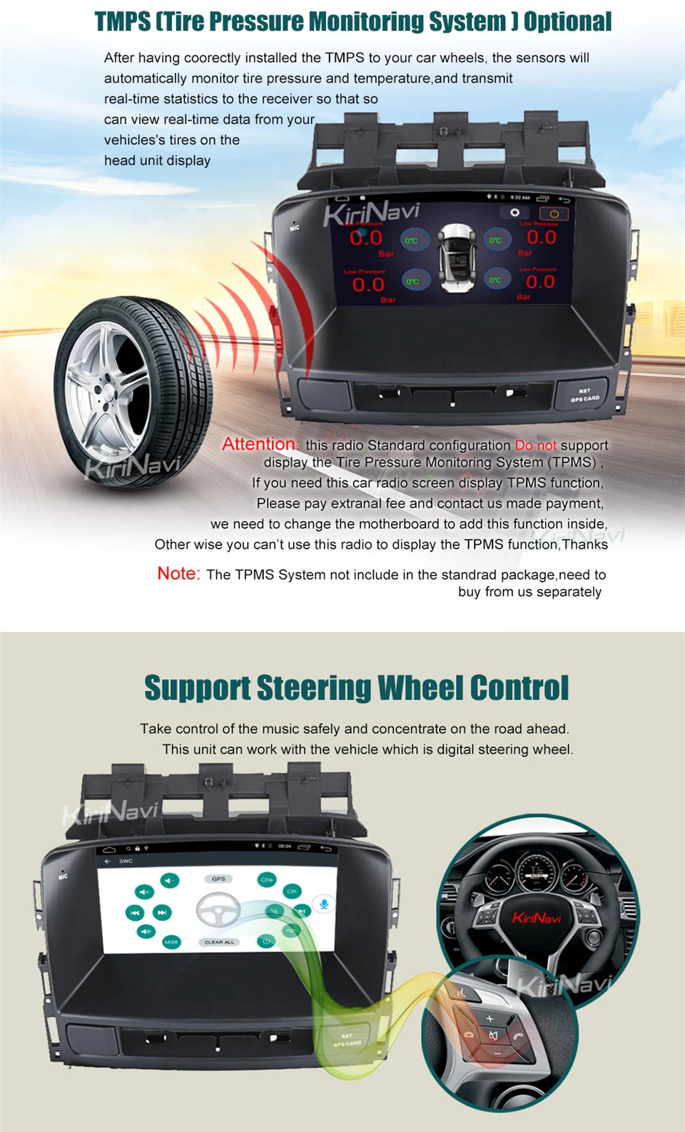Best KiriNavi Octa core 4G LET android 7 car radio for Buick Excelle XT GT Opel Astra J gps navigation 2008 - 2013 support 4K 4G 7