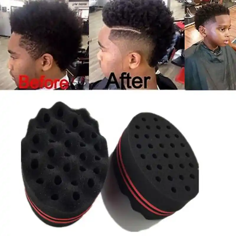 32 Holes Double Sides Design Magic Twist Hair Curl Sponge Brush