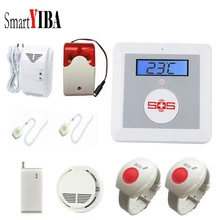 SmartYIBA Беспроводная GSM SMS сигнализация для пожилых людей, Аварийная панель для здравоохранения, SOS на запястье, тревожная кнопка, приложение, дистанционное управление