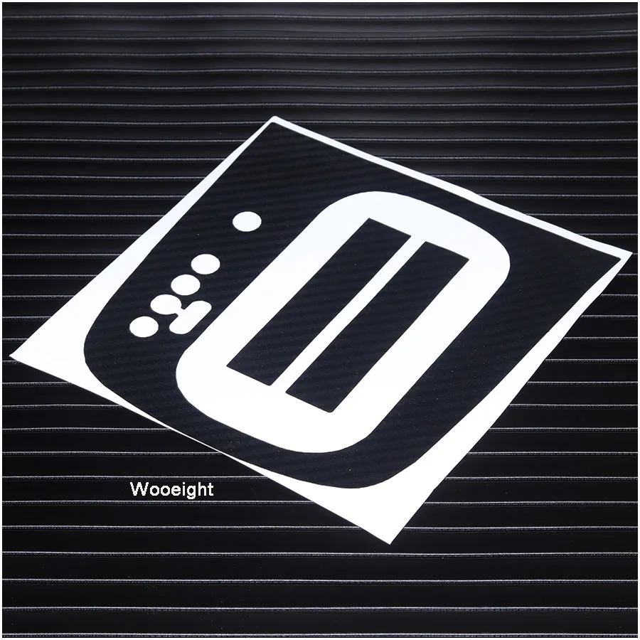 Wooeight New Car Gear Panel Sticker Case Automatic Carbon Fiber Style Panel Decal For VW Volkswagen golf 6 GTI MK6 (2)