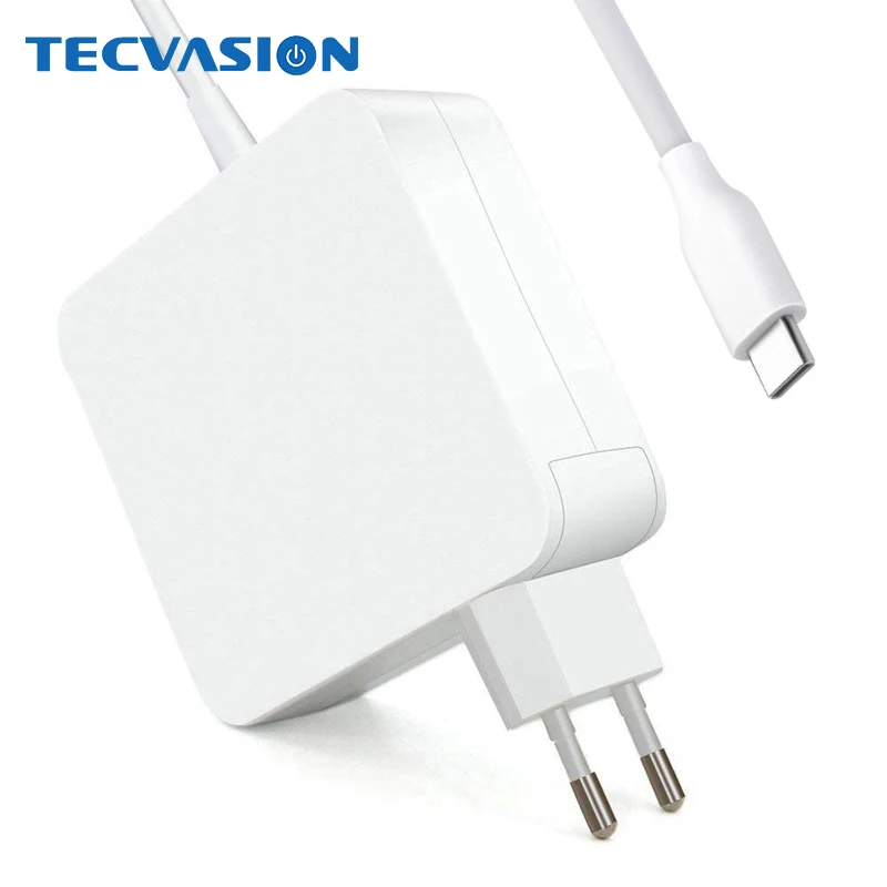 Универсальный адаптер питания для ноутбука 61 Вт 45 29 20 3 В А 15 в 2 USB Type C зарядное