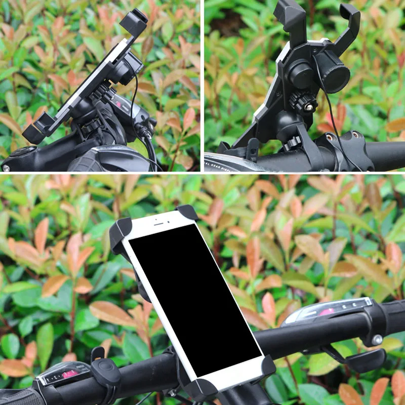 DOITOP 360 Degree Rotating Portable Universal Bike Adjustable 3.5-7 inch Mobile Phone Mount Holder For CellPhone Accessories