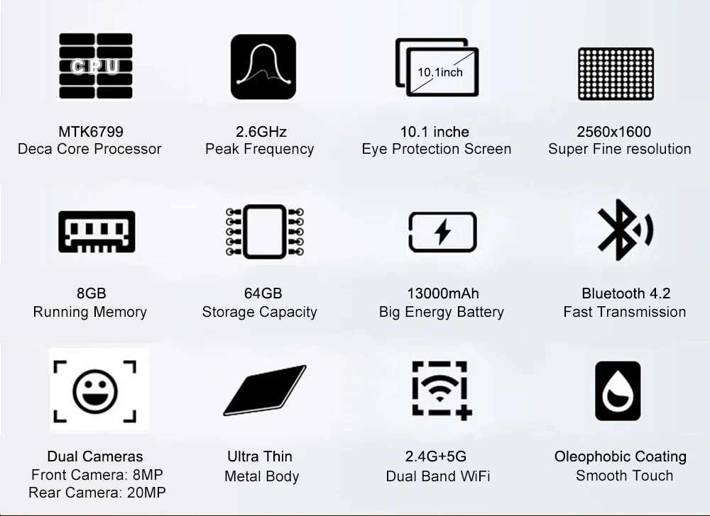 Sale New 10.1" Original Design Dual SIM 4G Phone Call OTG 10 Core 2560x1600 8GB+64GB Android Tablet pc WiFi Bluetooth GPS IPS Tablet 4 Sale New 10.1" Original Design Dual SIM 4G Phone Call OTG 10 Core 2560x1600 8GB+64GB Android Tablet pc WiFi Bluetooth GPS IPS Tablet 4