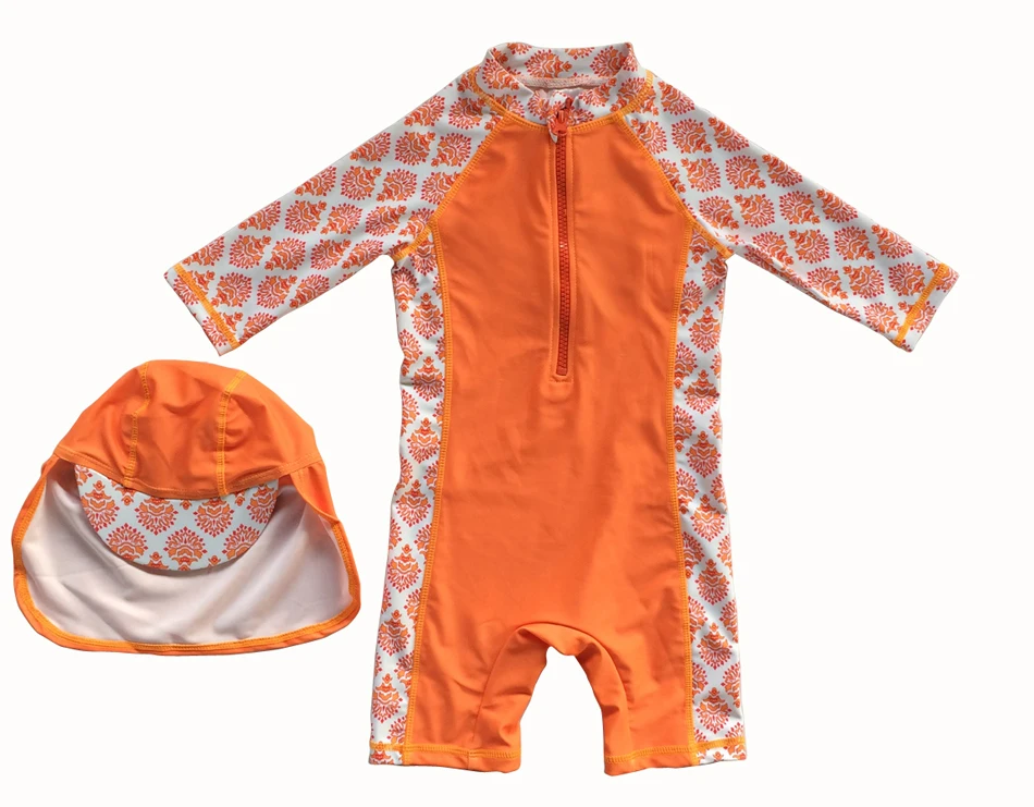 

Bonverano(TM) Infant Unisex Girls Boys Swimwear Sunsuit UPF 50+ UV Protection S/S Front Zipper One Piece Swimsuit Rashguard