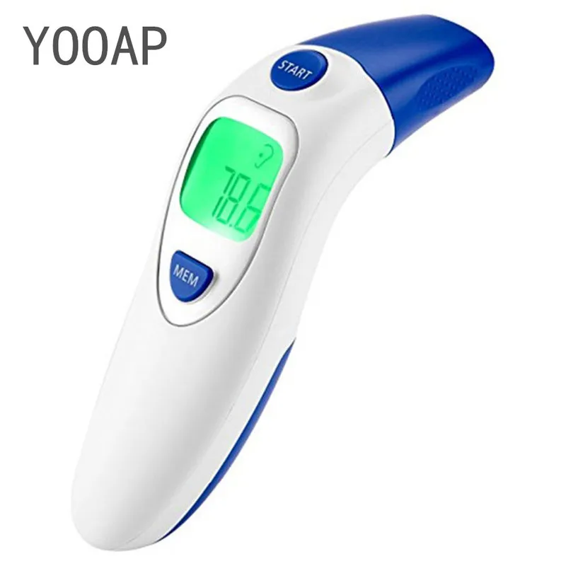 

YOOAP Digital Infrared Forehead and Ear Thermometer Professional Thermometers for Baby Kid Adult and Old People (Blue)