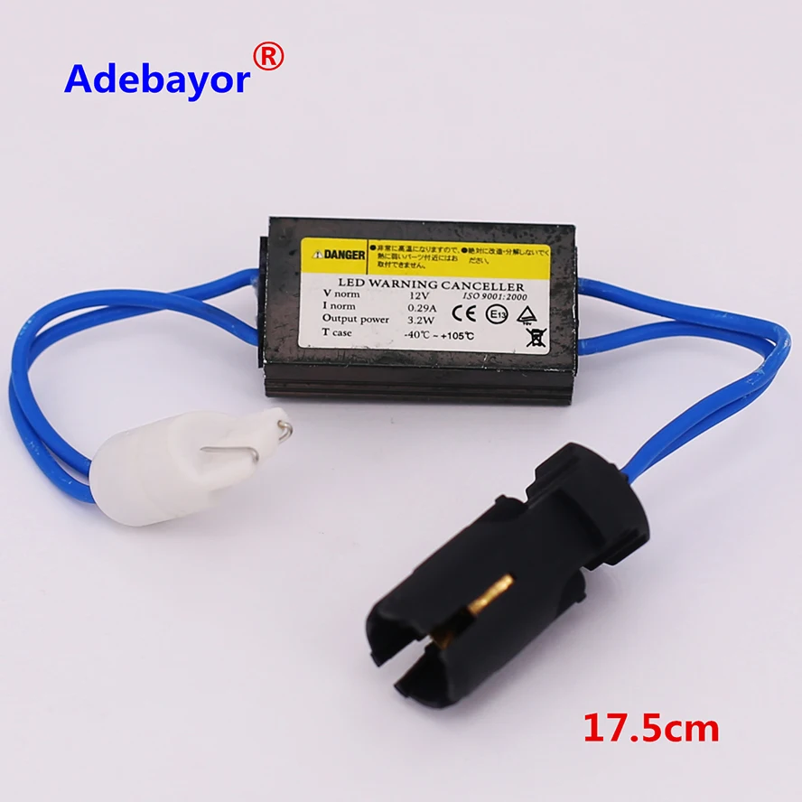 

2 x T10 Canbus Error Free Resistor LED Decoder Warning Error Canceller T15 W5W LED Bulbs Adebayor