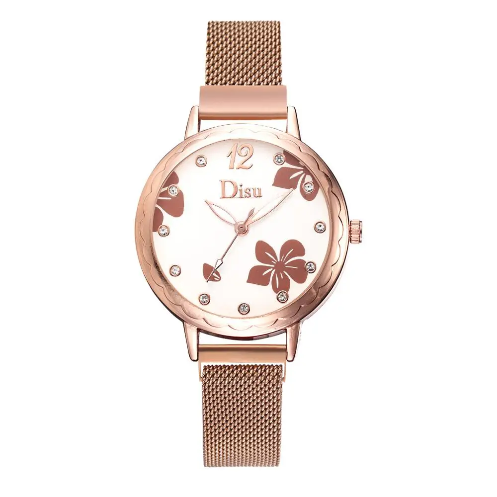

Luxury Diamond Women Magnetic Watch 2019 Ladies Quartz Wrist Watch Fashion Flower Dial Female Clock relogio feminino reloj mujer