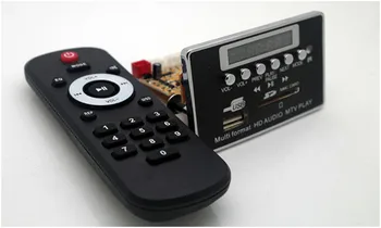 

5V Wireless Bluetooth 4.2 Video Decoder Board RM / RMVB FLAC APE BTMP4 MP3 JPEG PNG AUX USB Flash Drive and TF USB FM