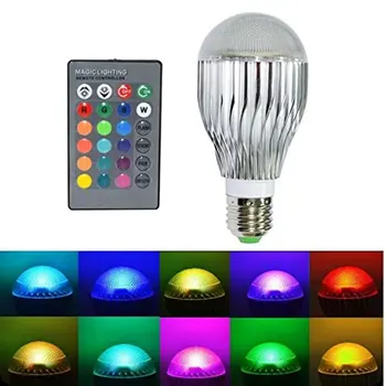 

LED RGB Bulb lights 85-265V E27 15W RGB with Remote Control