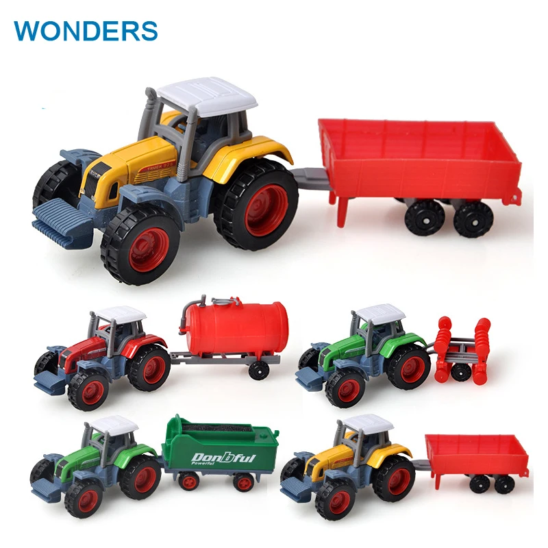 

1:72 Plastic ABS Farmer Car Model toy Grain Harvesters Farm Tractor Grain Loader Educational Model Car Toys for Children Kids