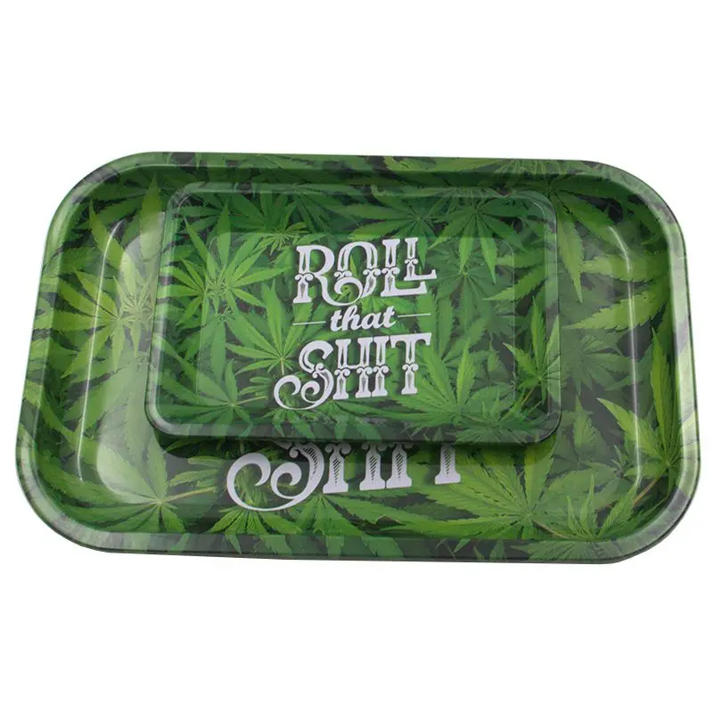 

Tinplate Metal Tobacco Rolling Tray Storage Plate Discs For Smoke Bob Marley Herb Grinder Cigarette Container Tray Ashtrays