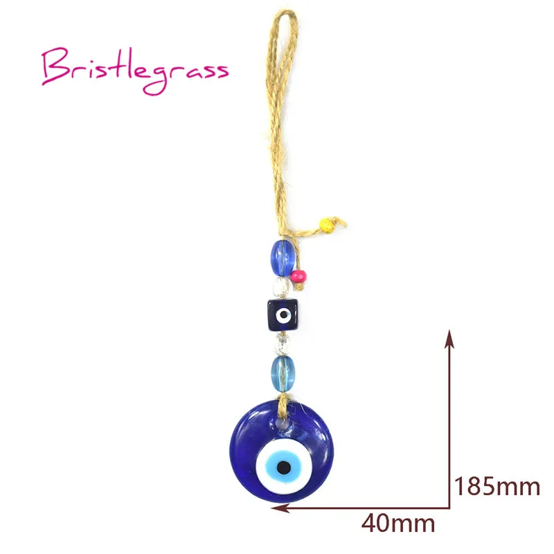 Щетинистая трава турецкий синий сглаза стекло амулет счастливый Шарм автомобиля настенный подвеска Маятник благословение защита искусство подарок декор