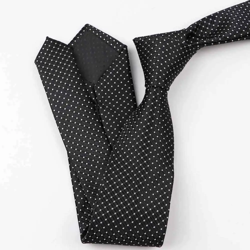 Классический Полосатый плед жаккардовый галстук 7 см полиэстер мужской галстук деловой смокинг банкетный ужин галстук подарок-аксессуар - Цвет: 7