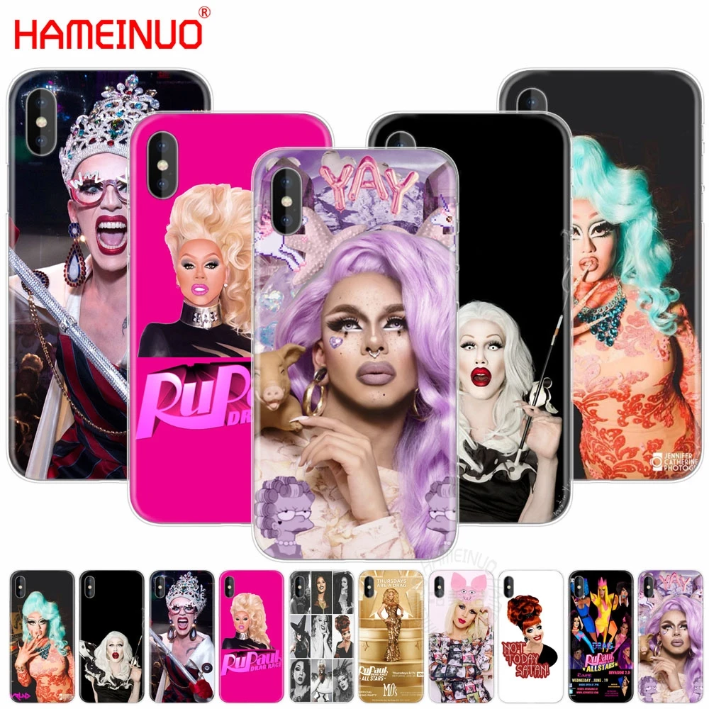 

HAMEINUO RuPaul's Drag Race stars cell phone Cover case for iphone X 8 7 6 4 4s 5 5s SE 5c 6s plus