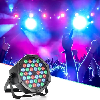 

36 RGB LED Par Can Stage Light Disco DJ Bar Effect UP Lighting Sh dmx led par Club Party light Strobe AC110-240V Fast Shipping