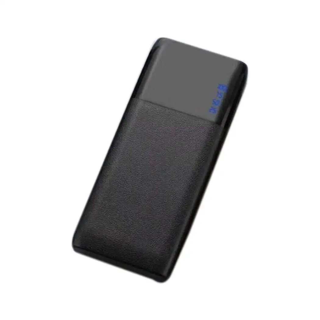 Портативный двойной USB мини банк питания Мобильный телефон внешний Банк питания аккумулятор(упаковка с бумажной коробкой) зарядное устройство - Color: black