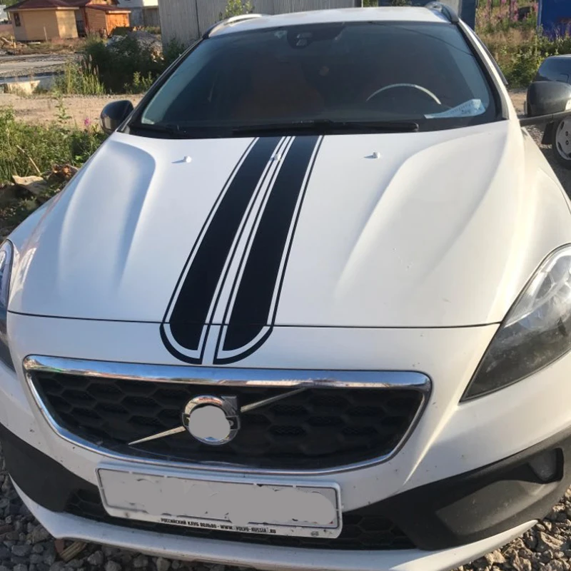 Универсальная устойчивая к царапинам Автомобильная наклейка на капот 130 см x 11