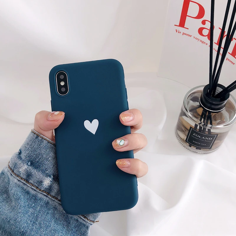 Мягкий ТПУ чехол Love для iPhone 6S 8 7 6 S Plus XR матовая задняя крышка Coque силиконовый чехол для iPhone X для iPhone 11 Pro XS Max чехол для телефона Capa - Цвет: Ksl-baixins